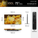 75"X90L | 4K Full Array LED TV | BRAVIA XR | 75X90L | Google TV | 3 Years Warranty 2