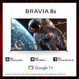 BRAVIA 8 II | 65 Inch | XR Processor | OLED | 4K Ultra HD | High Dynamic Range (HDR) | Smart TV (Google TV) 0