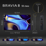 BRAVIA 8 | 55 inch | 55XR80 | 4K OLED TV | 3 Years Warranty - Shipping from End Aug 2