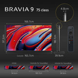 BRAVIA 9 | 75 inch | 75XR90 | 4K Mini LED TV | 3 Years Warranty - Shipping from End Aug 2
