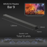 BRAVIA Theatre Bar 9 | Flagship Single Soundbar | 360 Spatial Sound Mapping | Dolby Atmos®/DTS:X® 15