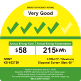 65" X75K | 4K Ultra HD | High Dynamic Range (HDR) | Smart TV (Google TV) 8