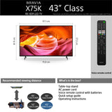 43" X75K | 4K Ultra HD | High Dynamic Range (HDR) | Smart TV 1