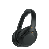 Sony WH-1000XM4 Noise Cancelling Wireless Headphones With Bluetooth Capabilities | Side View Image | Black Color 0