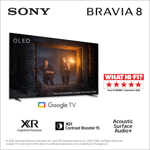 BRAVIA 8 | 65 inch | 65XR80 | 4K OLED TV | 3 Years Warranty
