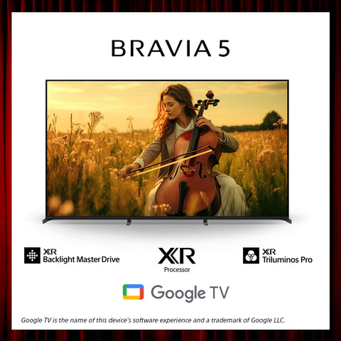 BRAVIA 5 | 98 Inch | XR Processor | Mini LED | 4K Ultra HD | High Dynamic Range (HDR) | Smart TV (Google TV) - Shipping from Mid July