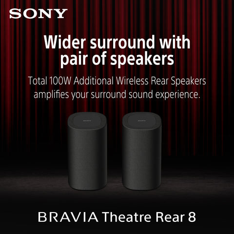 BRAVIA Theatre Rear 8 | Total 100W Additional Wireless Rear Speakers